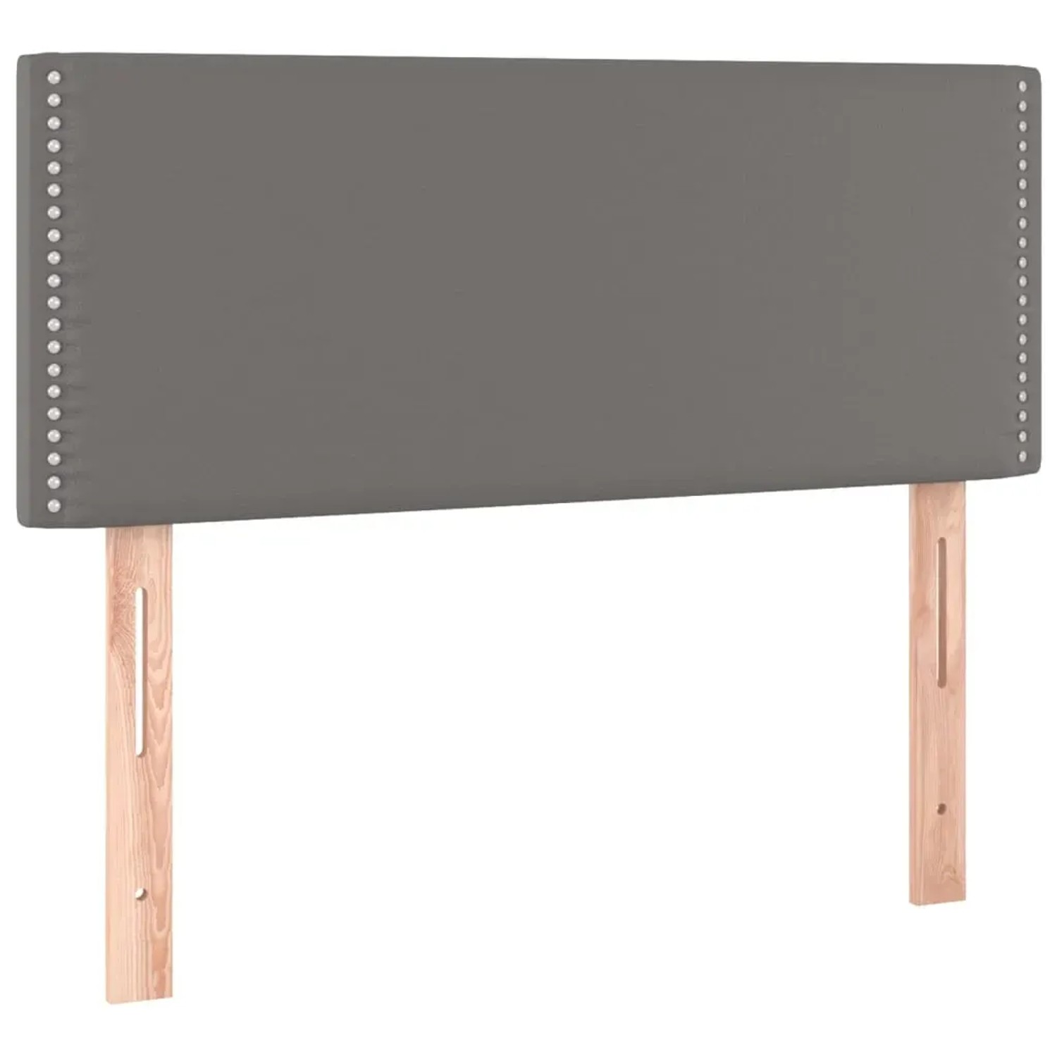 vidaXL LED Kopfteil Grau 100x5x78/88 cm Kunstleder 3121560