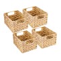 HMF 37244-S4 Aufbewahrungskorb Korb Wasserhyazinthe Seegras Größe S 22 x 17 x 12 cm