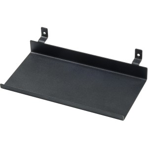 Schwarzes DenPanels Regal (20 cm) zur Montage an Akustikpaneelen, inkl. Schrauben.