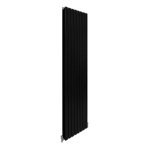 Schwarzer Monstershop Paneelheizkörper, 1800x420mm, matte Oberfläche. Heizkörper für modernes Design.