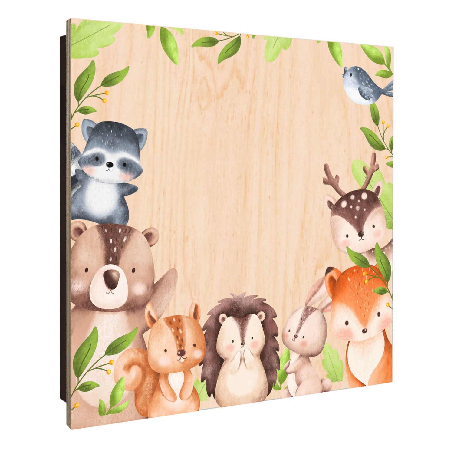 Banjado Großer Schlüsselkasten Holz 30x30cm Schwarz Scharnier Links 50 Hake günstig online kaufen