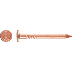 LUX Kupfernägel, Ø 2,7 x 30 mm, 50 Stück, für dekorative Holzverbindungen im Innen- und Außenbereich.