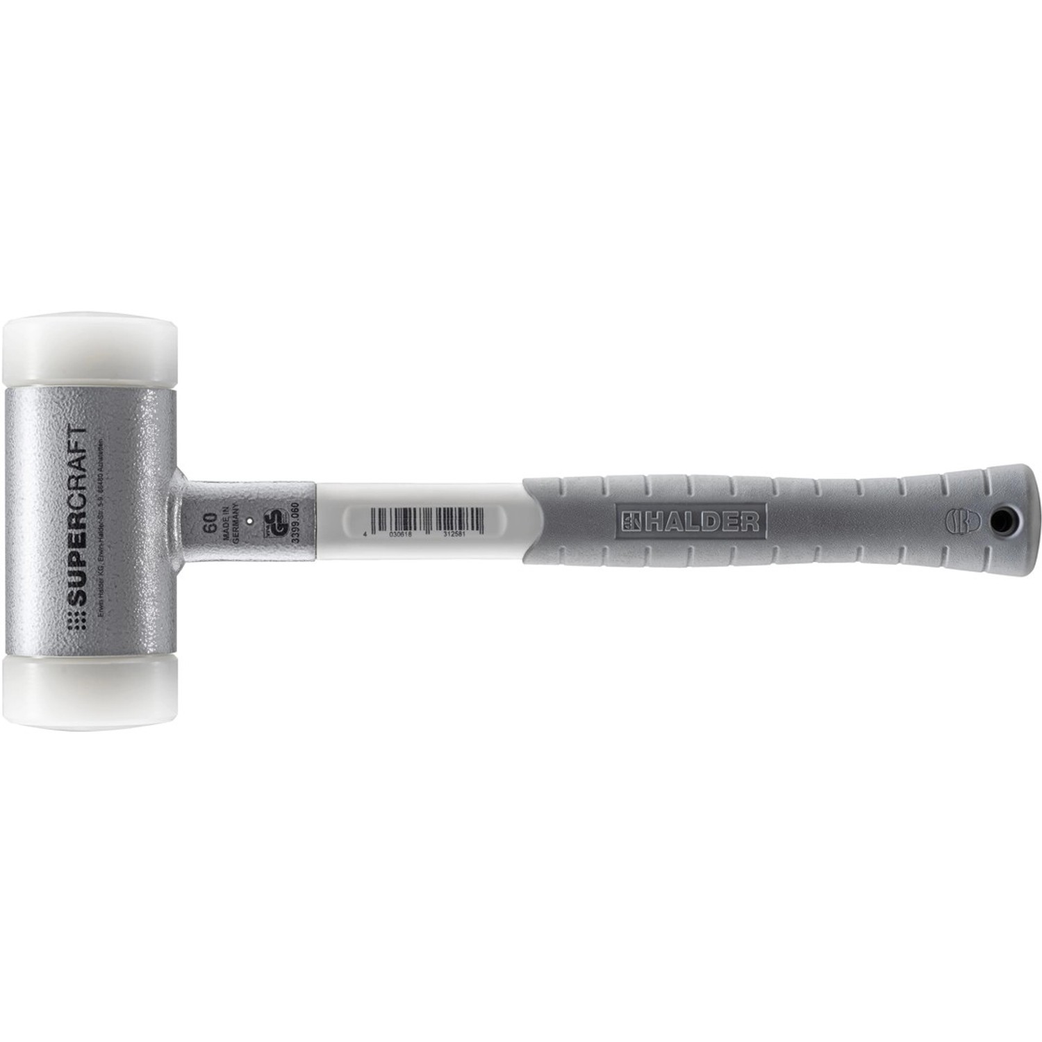 Halder Supercraft Schonhammer Ø 60 mm Rückschlagfrei mit 3-KomponentenStiel günstig online kaufen