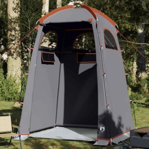 vidaXL Duschzelt Grau und Orange Wasserdicht 4009475