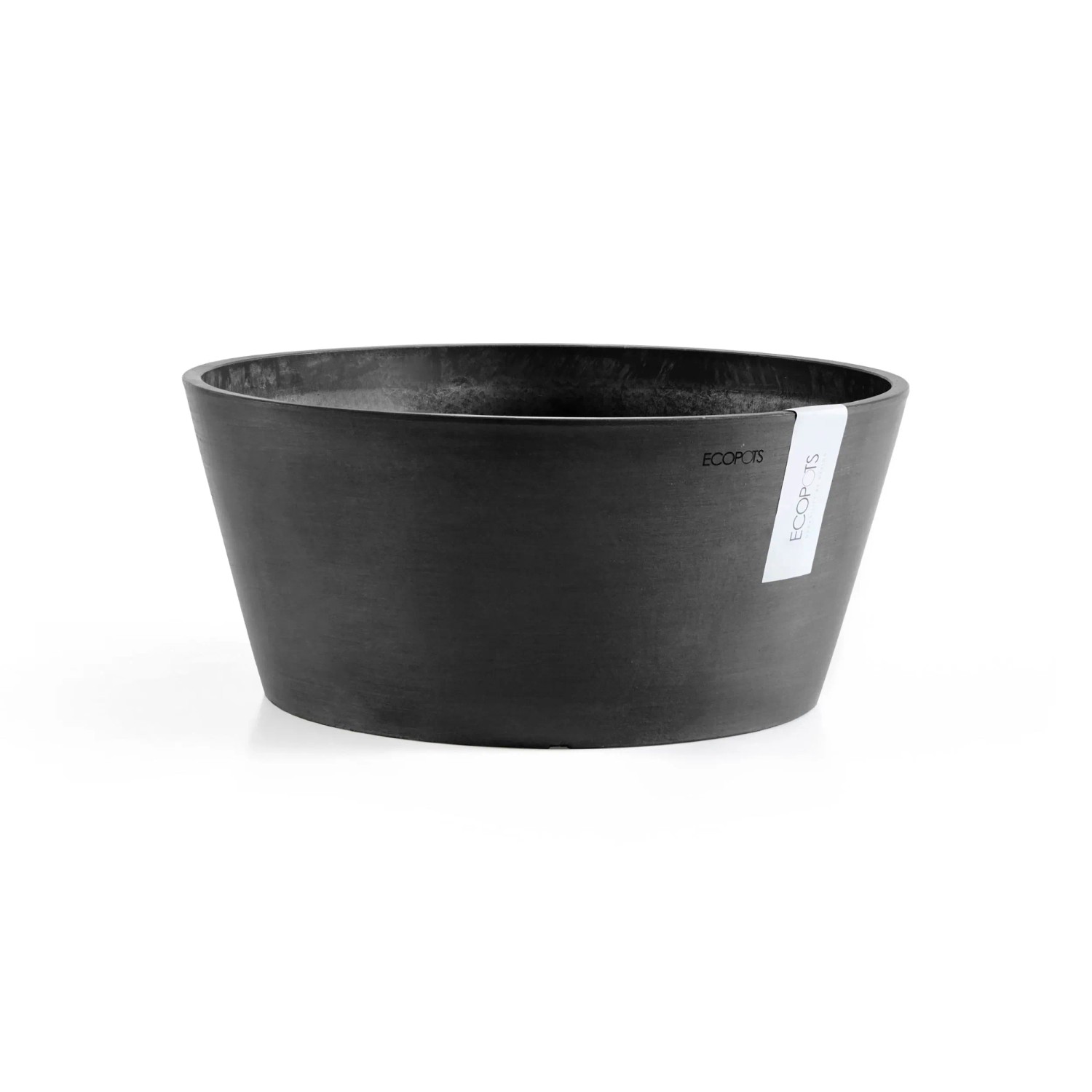 Ecopots Pflanzschale Frankfurt Dunkelgrau 50 cm günstig online kaufen