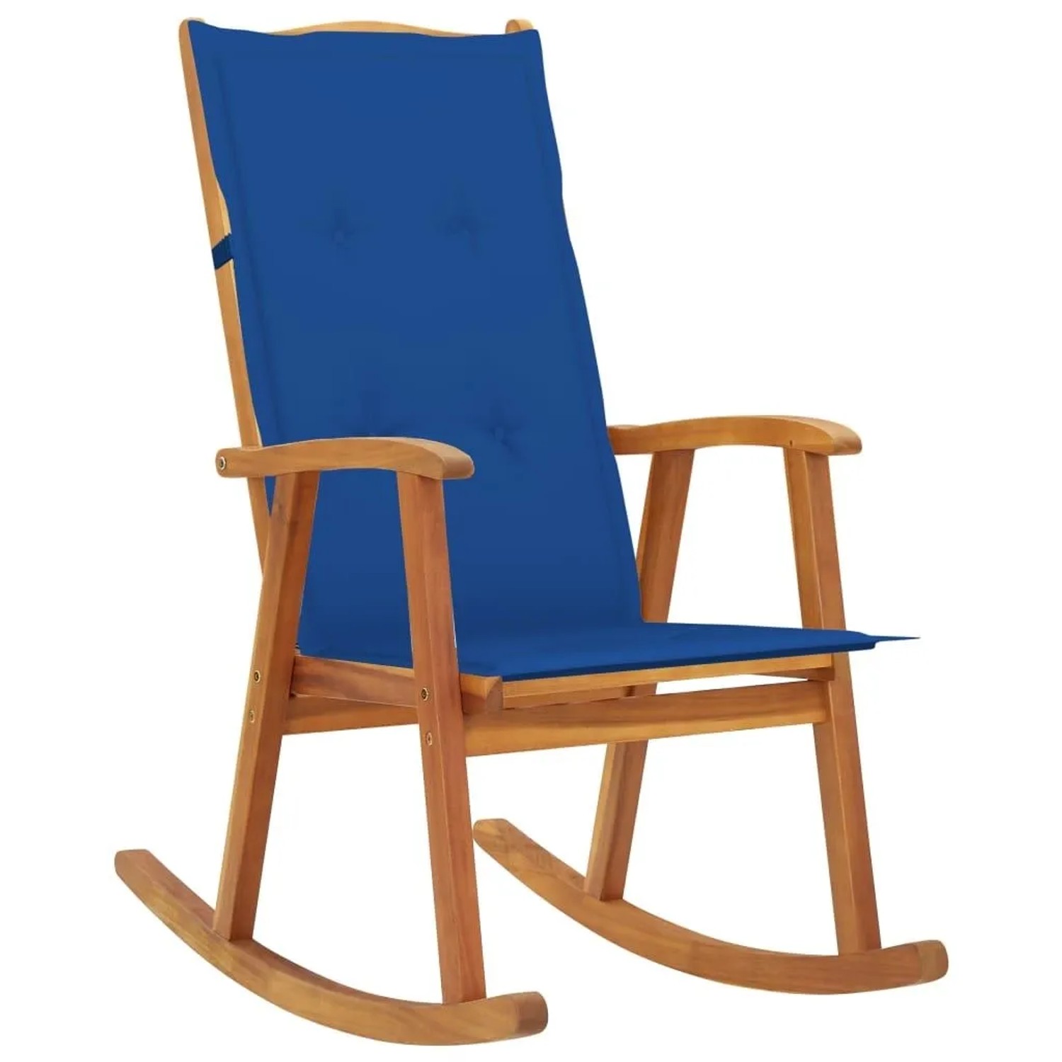 vidaXL Schaukelstuhl mit Auflagen Massivholz Akazie 3064189
