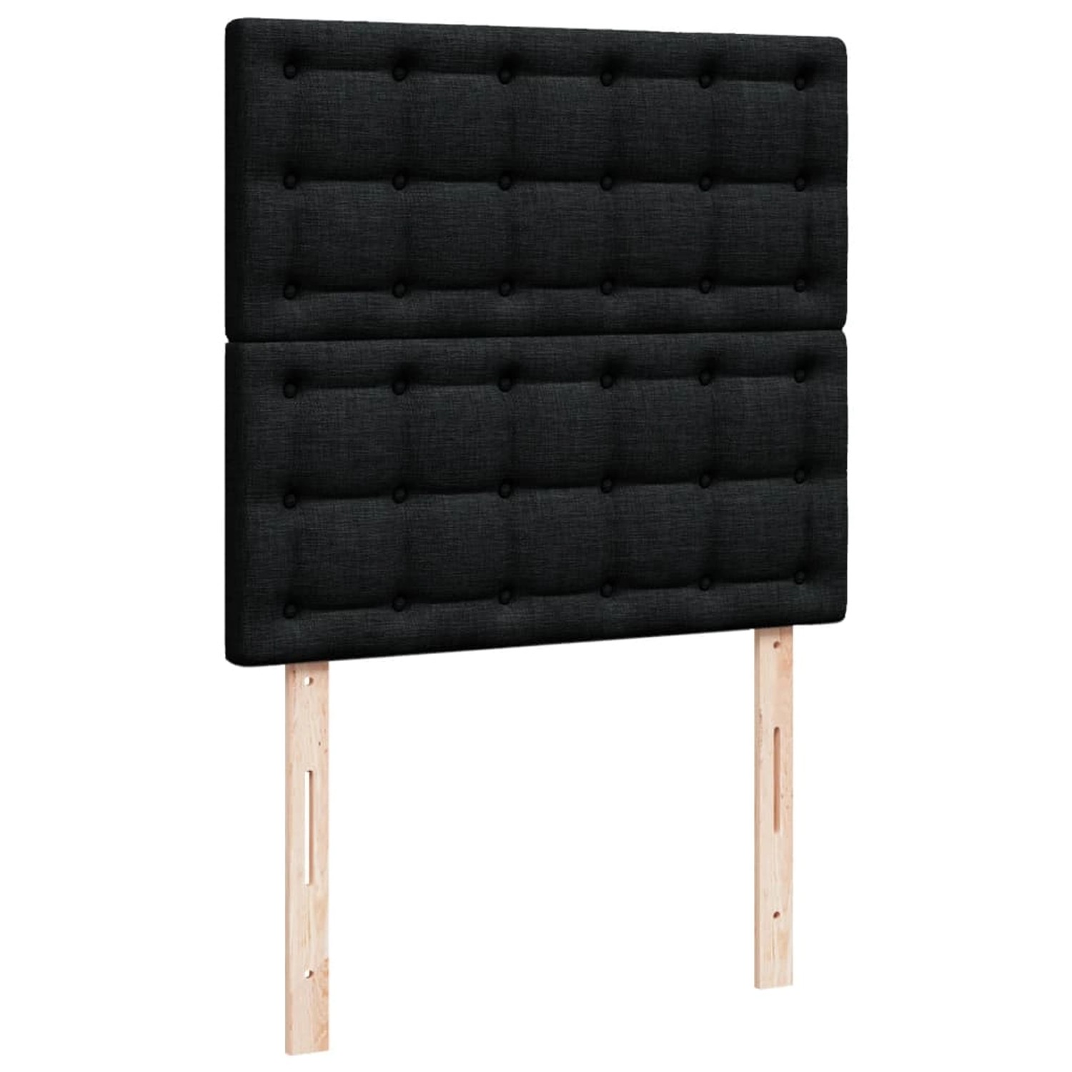vidaXL Boxspringbett mit Matratze Schwarz 80x200 cm Stoff2097805 günstig online kaufen