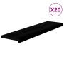 vidaXL Treppenstufen, 20 Stk., dunkelbraun, Eiche Massivholz, 100x30 cm