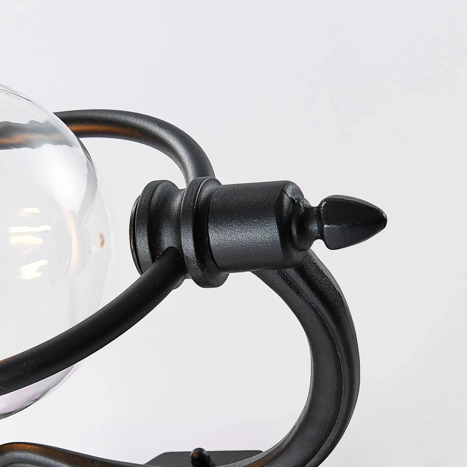 Lindby Wandleuchte Außen Laterne Clint 9630097 Spritzwassergeschützt Retro Vintage Antik in Kupfer aus Aluminium 1-flammig E27_8