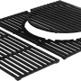 Enders Switch Grid Boston 3 Turbo: Dreiteiliger, emaillierter Gussrost mit Rundelement für Grillutensilien.