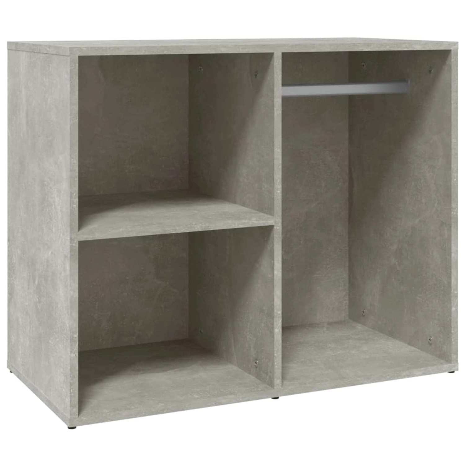 Thumbnail - vidaXL Kleiderschrank Betongrau 80x40x65 cm Holzwerkstoff