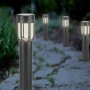 4er-Set Solar-LED-Leuchten Comaro, Ø 7 cm x 40 cm, für den Außenbereich.