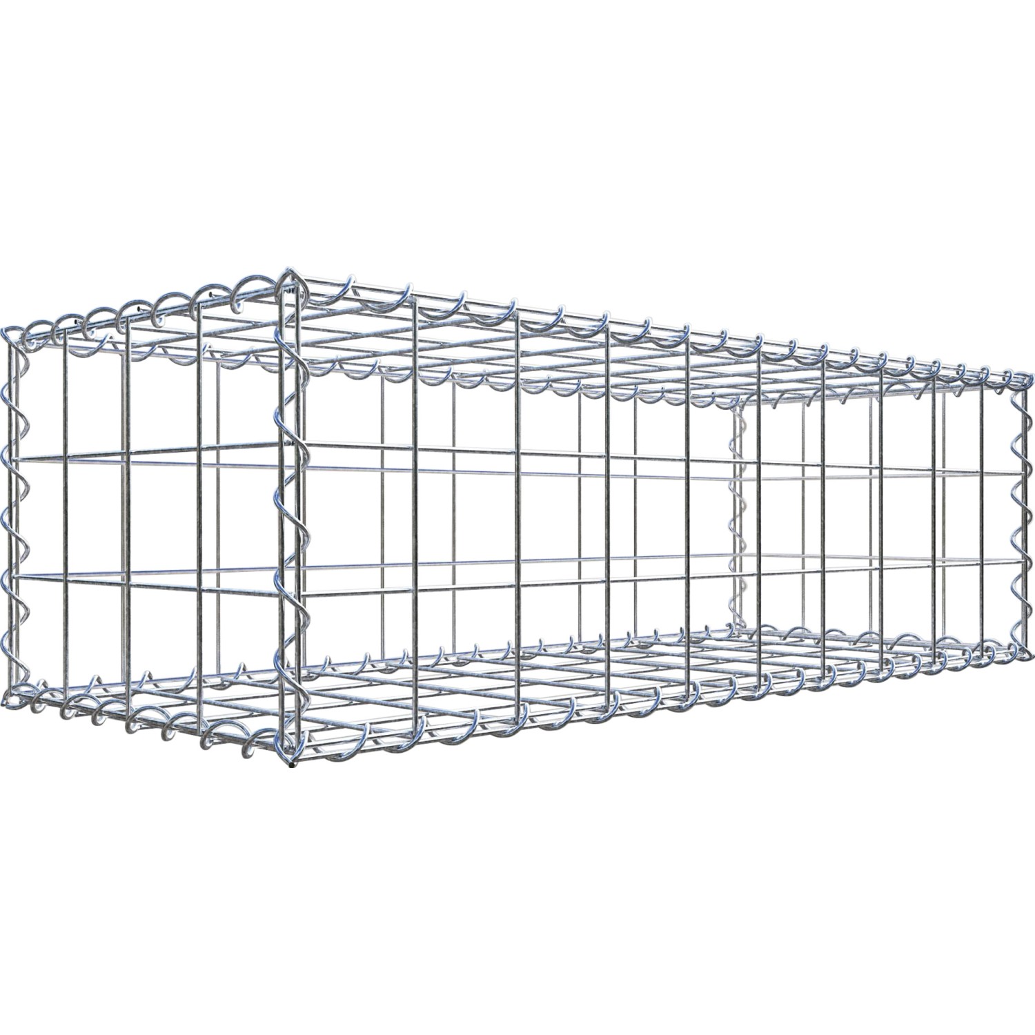 Gabiona Gabione 100 cm x 30 cm x 40 cm mit Maschenweite 10 cm x 10 cm