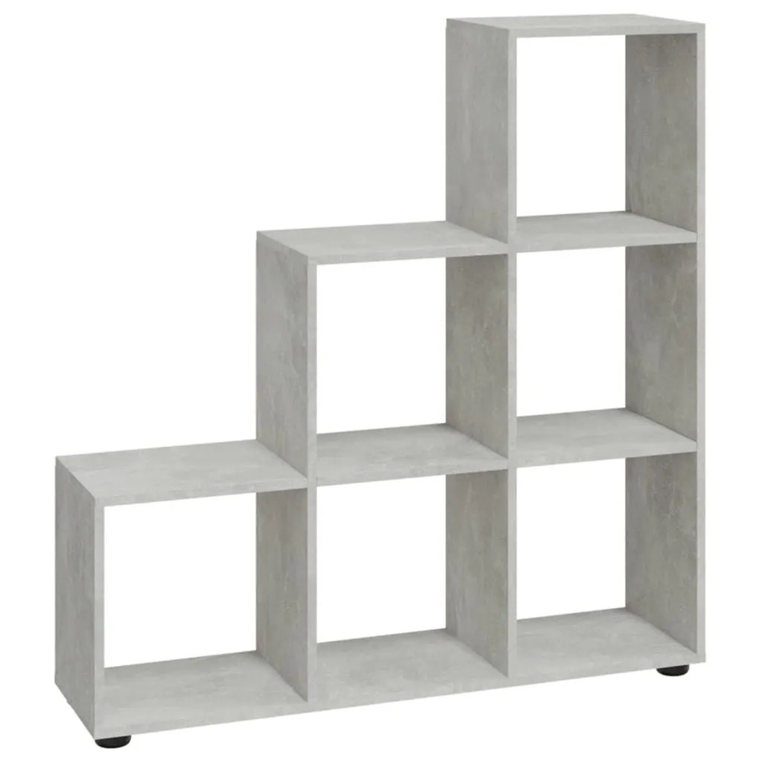 vidaXL Treppenregal Betongrau 107 cm Holzwerkstoff 342604