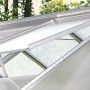 Alu-Dachfenster (blank) für Gewächshaus Venus/Merkur/Uranus zur Belüftung.