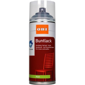 OBI Buntlack Spray Anthrazit RAL 7016 matt, 400ml Dose.