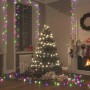 Mehrfarbige vidaXL LED Lichterkette (40 m) im weihnachtlichen Wohnzimmer.