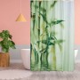 Relaxdays Duschvorhang Polyester Grün Blickdicht Wasserabweisend 200 cm x 180 cm x 4 cm_3