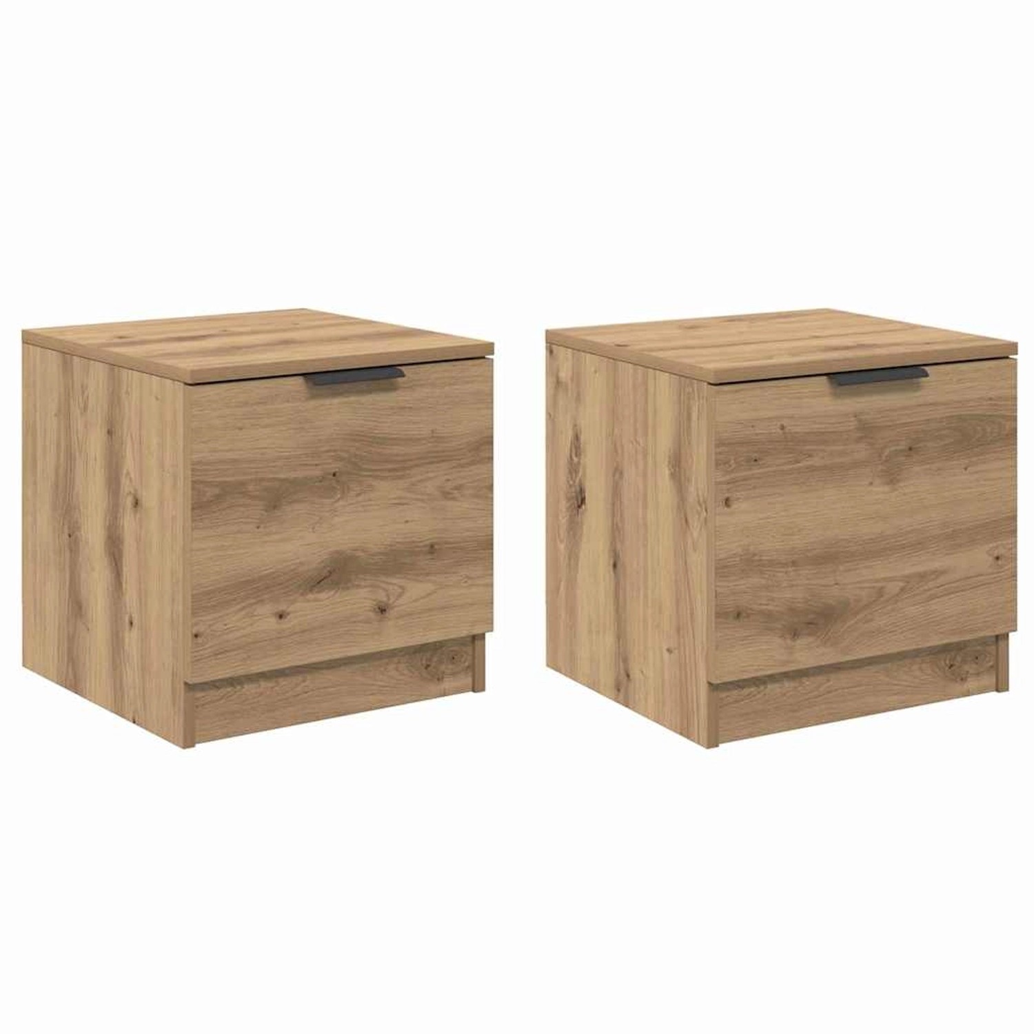 vidaXL Bettschrank 2 Stk Artisan-Eiche 40 x 39 x 40 cm Holzwerkstoff 880499 günstig online kaufen
