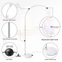 CCLIFE LED E27 Stehlampe Stehleuchte Bogenlampe Höhenverstellbar 145-220cm Weiß_3