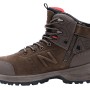 New Balance Sicherheitsstiefel Calibre S3L in Schoko, Größe 40, mit Reißverschluss und Schnürung.