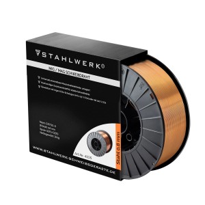 STAHLWERK MIG MAG Schweißdraht ER70S-6 SG2, 0,8 mm, auf Spule. Zubehör für Kompressoren.