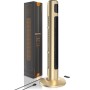 Brandson Turmventilator, 96cm, goldfarben, mit Fernbedienung und Verpackung.
