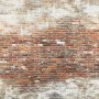 Art for the Home Fototapete Brick Wall 2, Ziegelwand-Optik in Rot und Weiß, 280x300 cm.