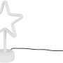 Weiße Reality LED Tischleuchte Star, 29,5 cm hoch, Sternform, für stimmungsvolle Beleuchtung.
