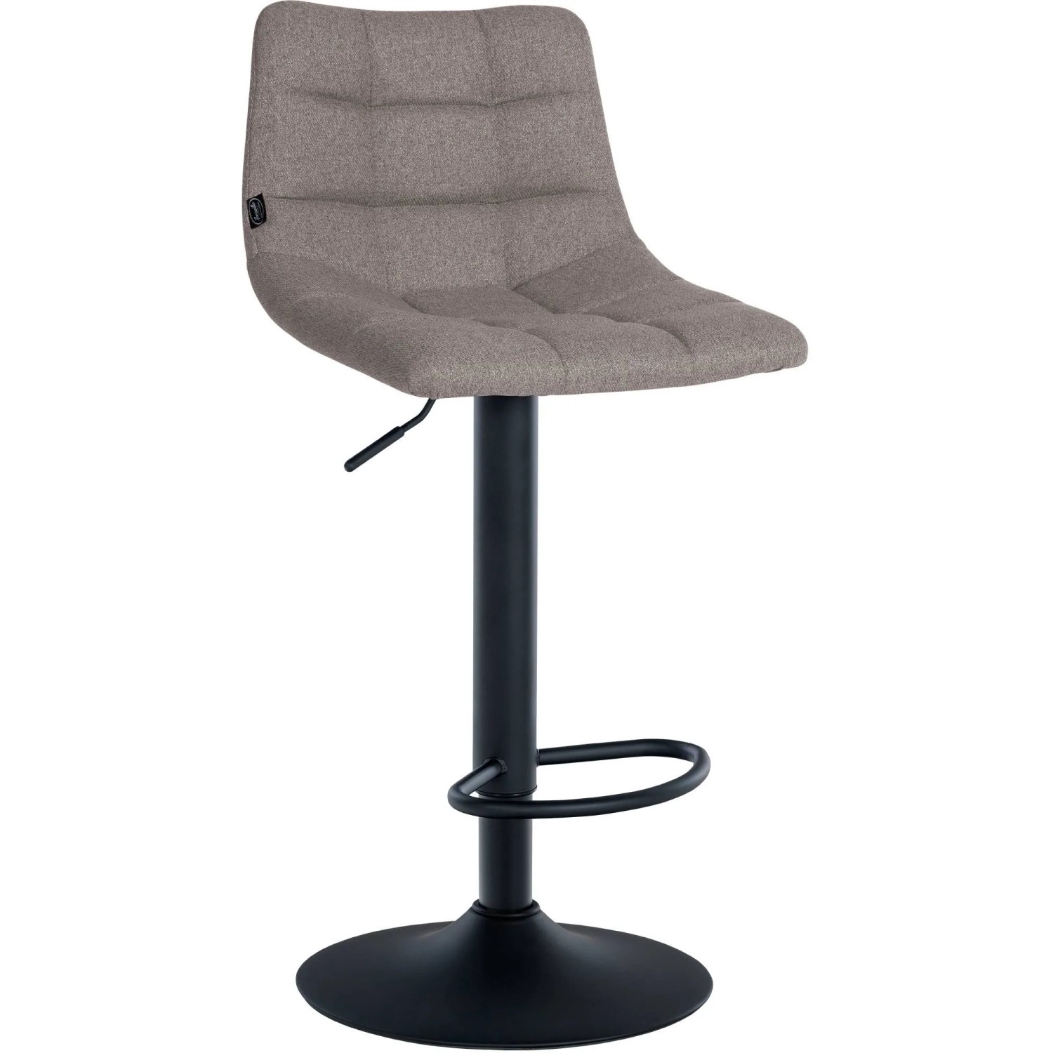 CLP Barhocker Jerry Stoff Grau/Schwarz