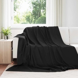 vidaXL Wohndecken 6 Stk Schwarz 240 x 220 cm Fleece 42017067