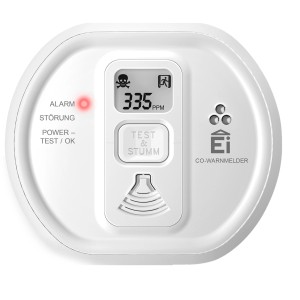 Ei Electronics Kohlenmonoxidmelder Ei208D mit Display. Warnt vor Kohlenmonoxid-Gefahr im Haus.
