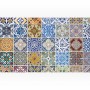 Myspotti Küchenrückwandfolie Pablo Fliese, selbstklebend, 280x60 cm, mit bunten Fliesenmuster.