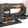 Worx 20V Akku-Multifunktionsschleifer WX820.9 Solo, Multitool mit Staubbeutel und Akku.