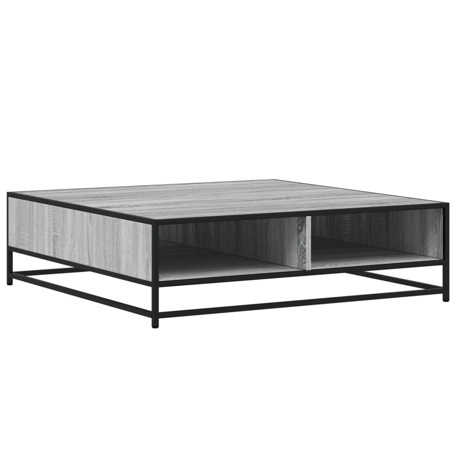 vidaXL Couchtisch Grau Sonoma 100x100x30 cm Holzwerkstoff und Metall 848777 günstig online kaufen