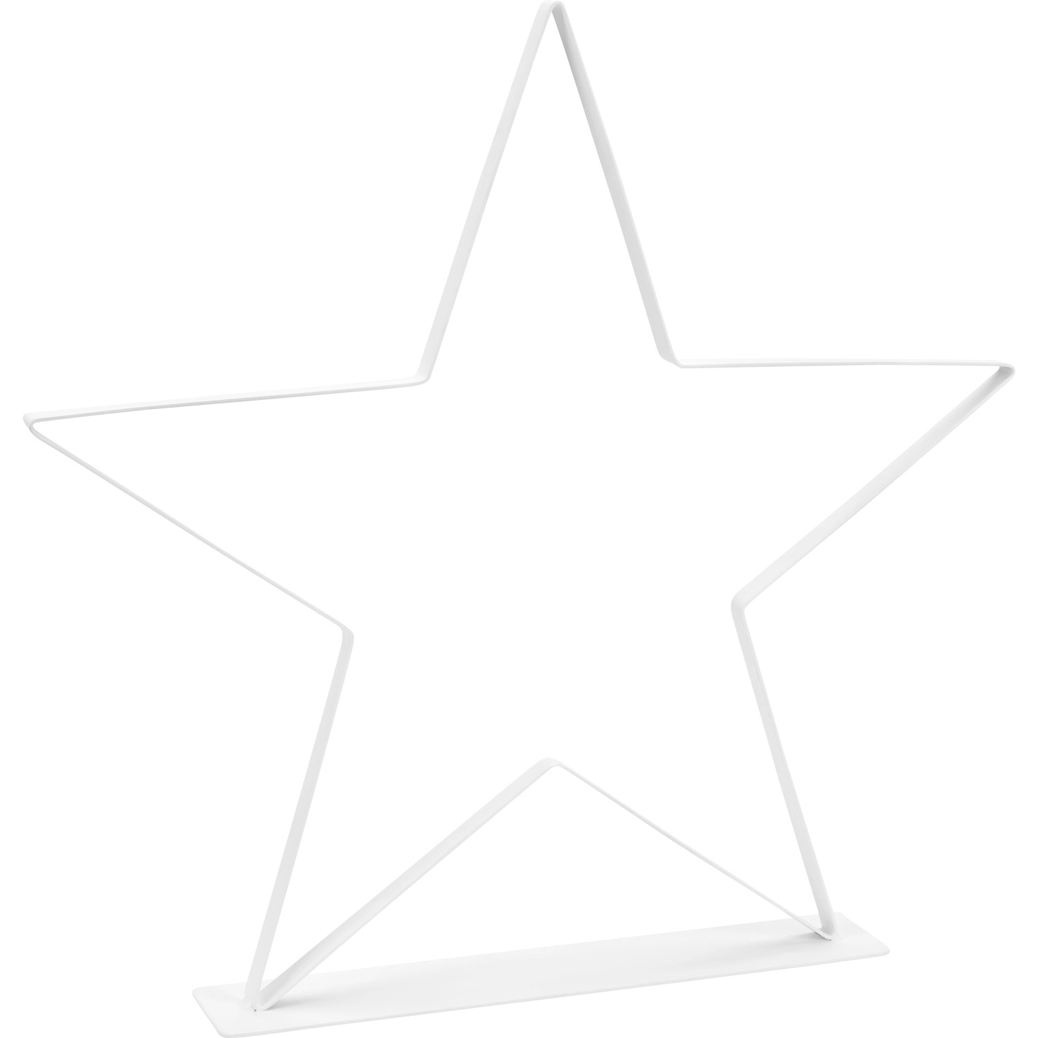 Stern zum Aufstellen Metall 40 cm x 5 cm x 38,5 cm Weiß