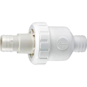 Summer Fun Rückschlagventil mit 38 mm Schlauchanschluss für Pool Installation.