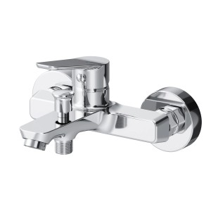 AM.PM Hit Wannenarmatur Aufputz Chrom: Einhebel-Mischbatterie für Badewanne und Dusche.