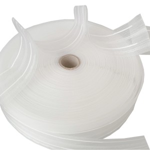 Rolle Bestgoodies Gardinenband, Faltenband 50mm, weiß, 5m für Fenstervorhänge.