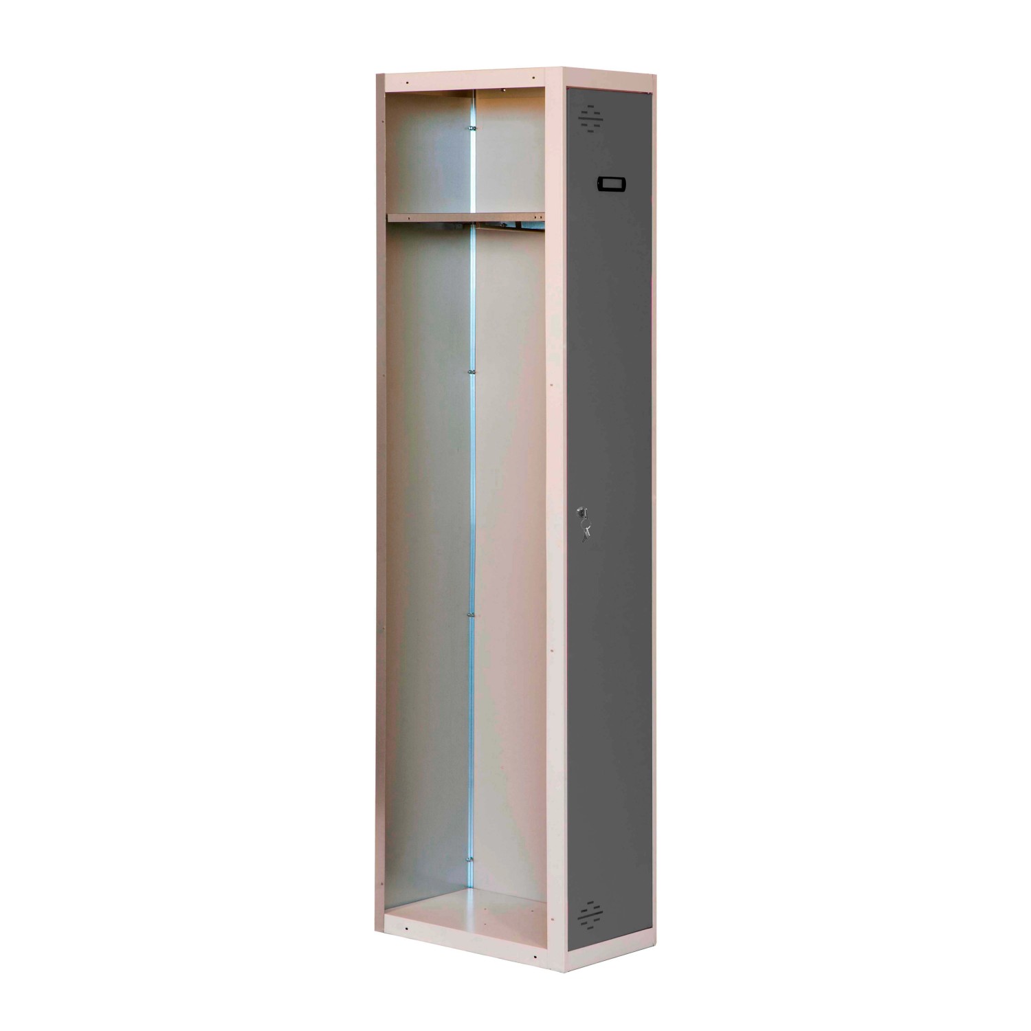 PROREGAL Spind AMEGO HxBxT 180 x 40 x 50 cm 1 Abteil Anbaumodul Grau-Anthra günstig online kaufen