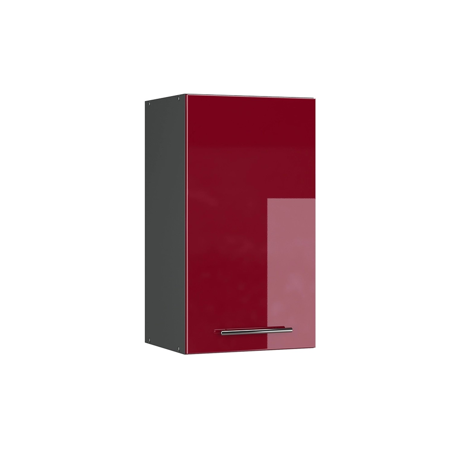 Vicco Hängeschrank Fame-Line Hängender Küchenschrank Bordeaux Hochglanz/Anthrazit 40 cm