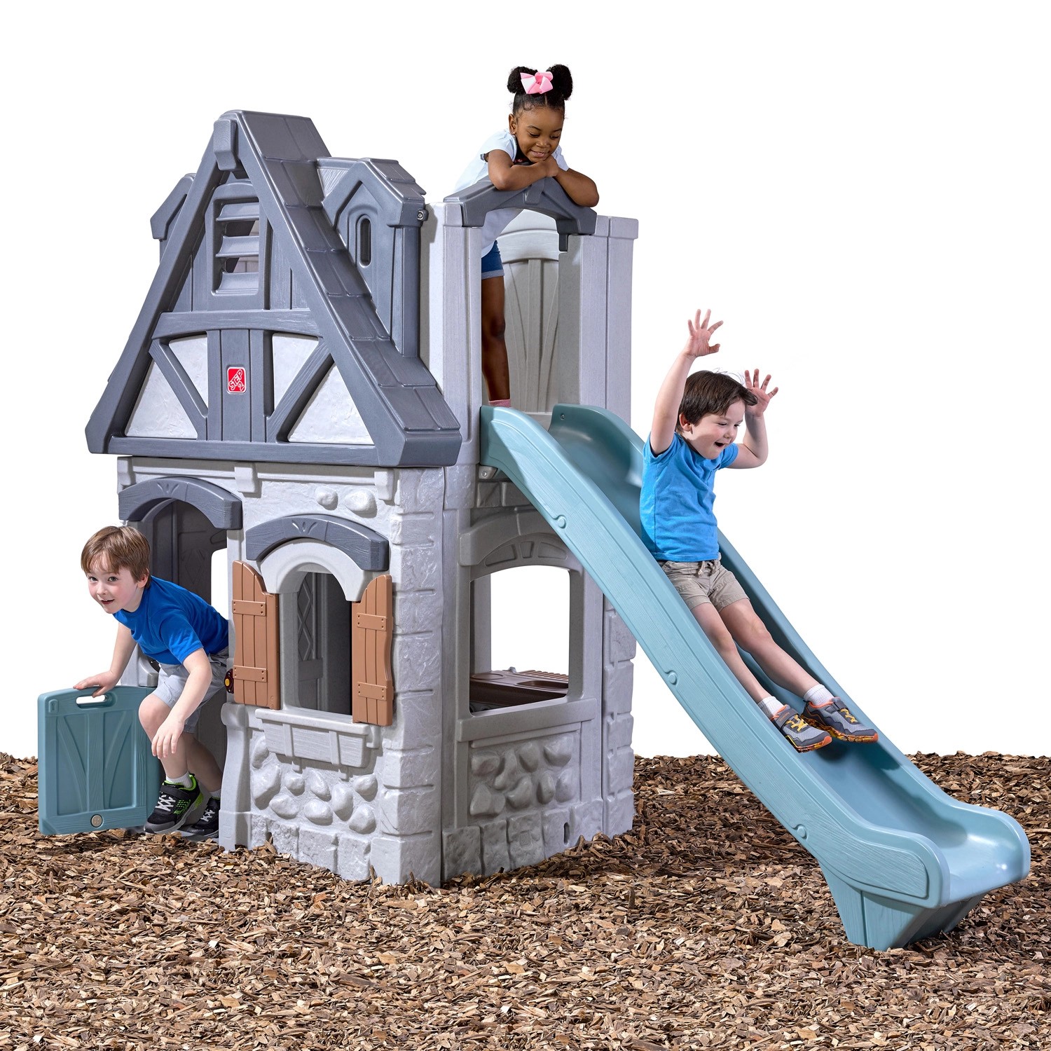 Step2 Spielhaus Adventures 2Etagen mit Rutsche kaufen bei OBI