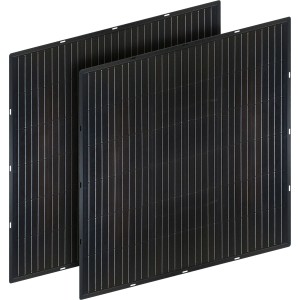 Schwaiger Solarmodul Slim-Line 2er Set, 400 Wp, für Balkonkraftwerke, schlankes Design.