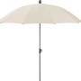 Schneider Marktschirm, Ø 220 cm, Natur, mit Push-Up Mechanik. Sonnenschirm für Garten und Balkon.