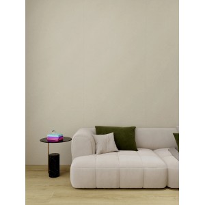 Decoflooring Wandpaneel Travertin-Creme (260x90cm) im Wohnraum.