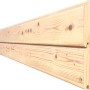 Detailaufnahme der Wandelemente vom Bertilo Gartenhaus Pentus 2 aus Holz.