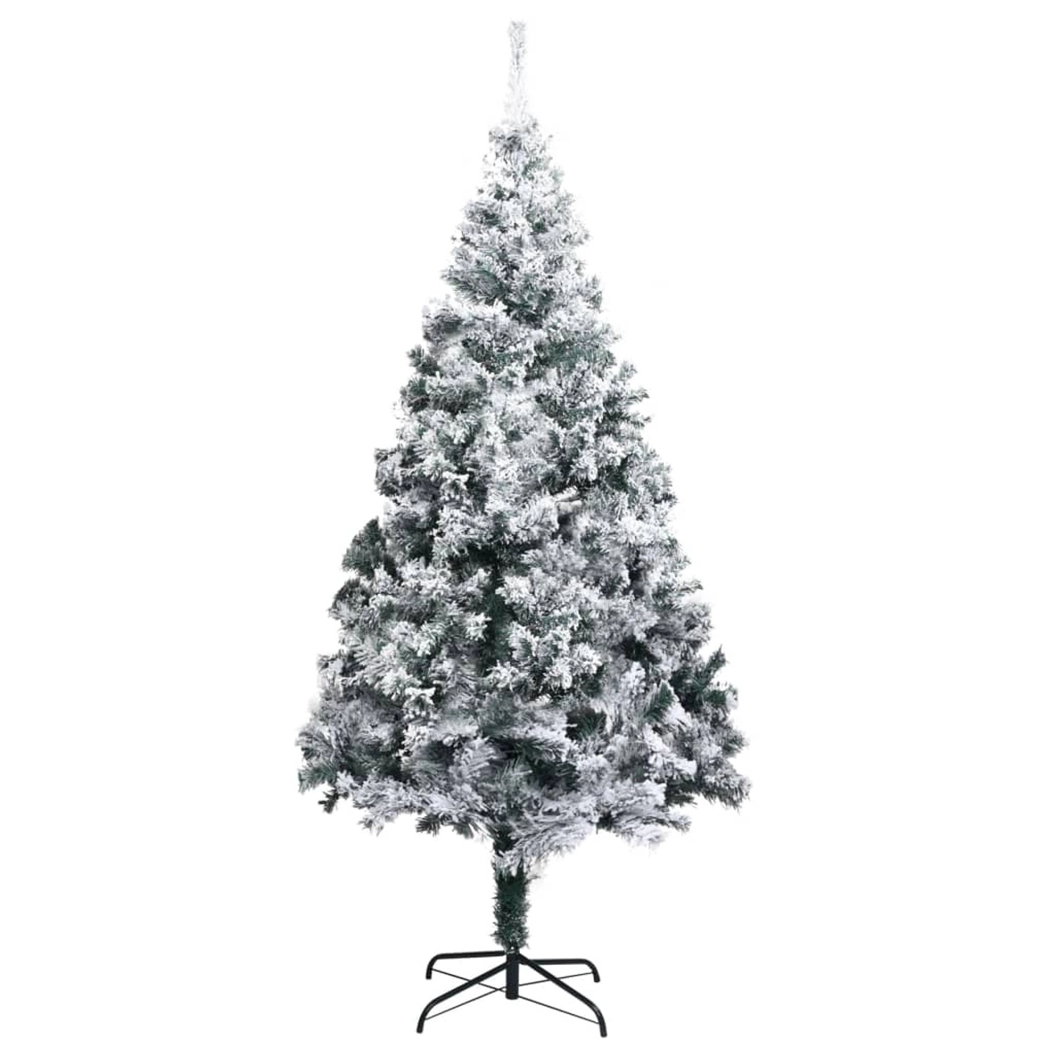 vidaXL Künstlicher Weihnachtsbaum mit Schnee Grün 180 cm PVC 320964