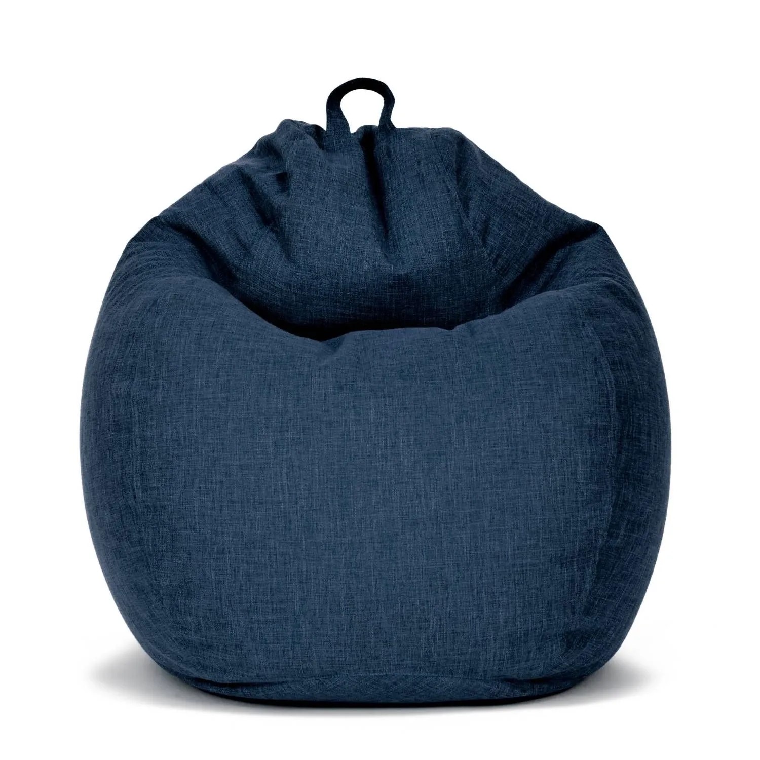Green Bean Sitzsack Home XXL 100 x 120 x 50 cm Linen Waschbarer Bezug Dunkelblau