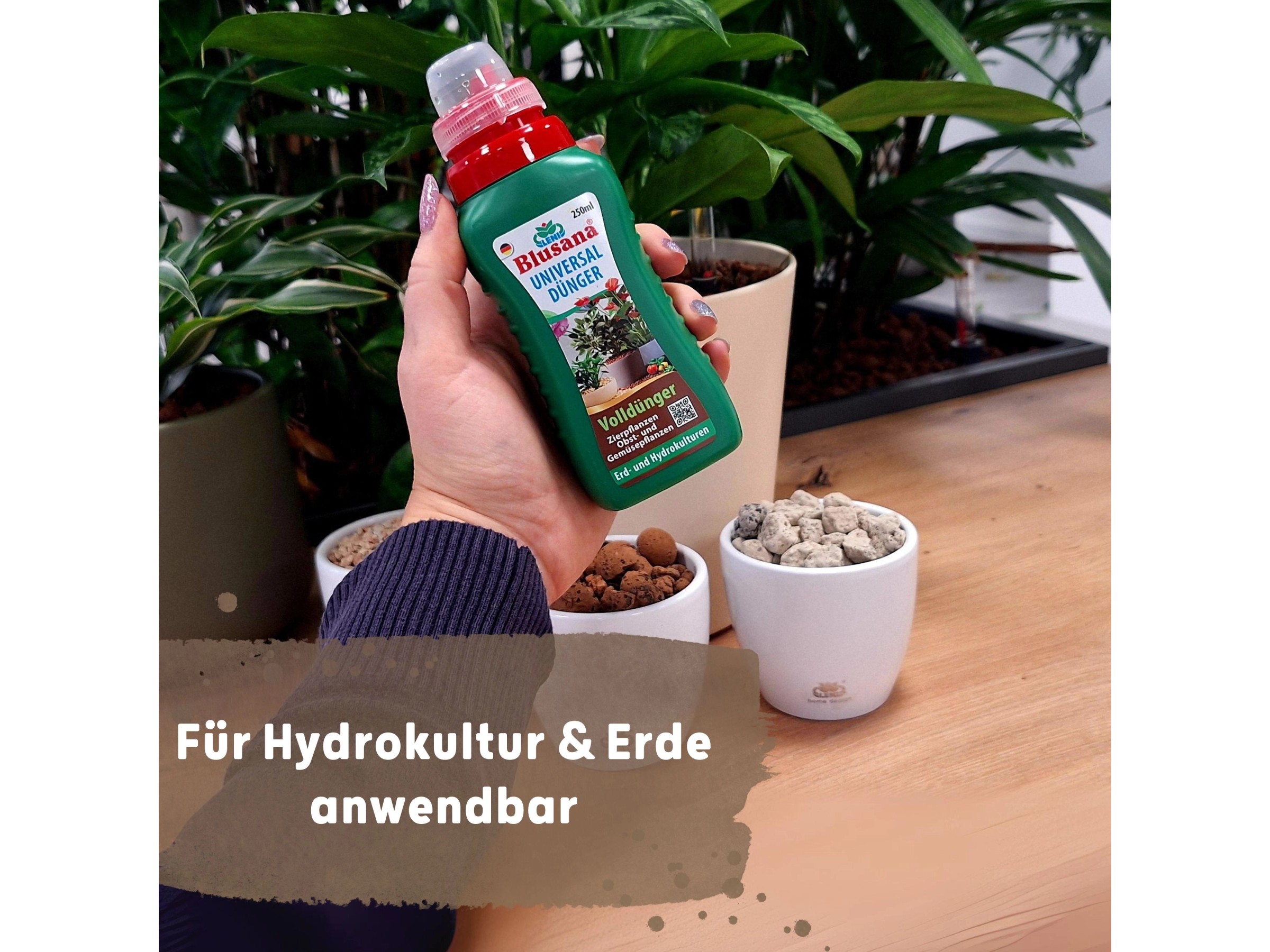 Granulat Fr Zimmerpflanzen Blusana Langzeitdnger Vorteilspaket 1,6 Liter Lewatit  HD 50 Npk Duenger Fuer Zierpflanzen In Hydrokultur 2 X 800 Ml Dose Lechuza  Dnger