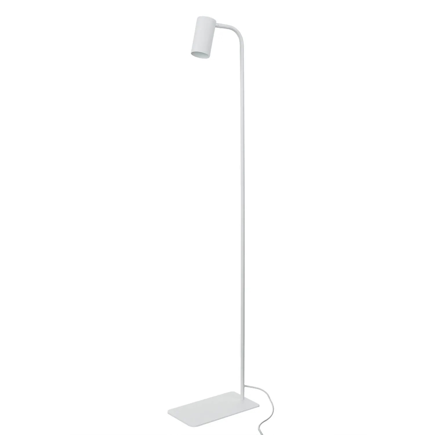Licht-Erlebnisse Stehlampe Klein 120 cm Schwenkbar GU10 Metall Weiß